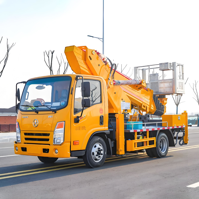 منصة عمل جوية مثبتة على شاحنة بطول 28 مترًا