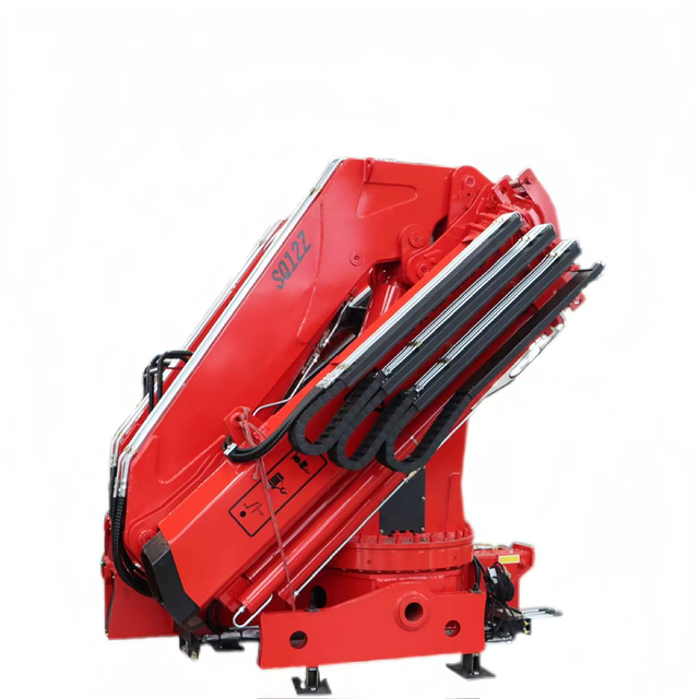 رافعة مثبتة على شاحنة بذراع مفصل 12 طن