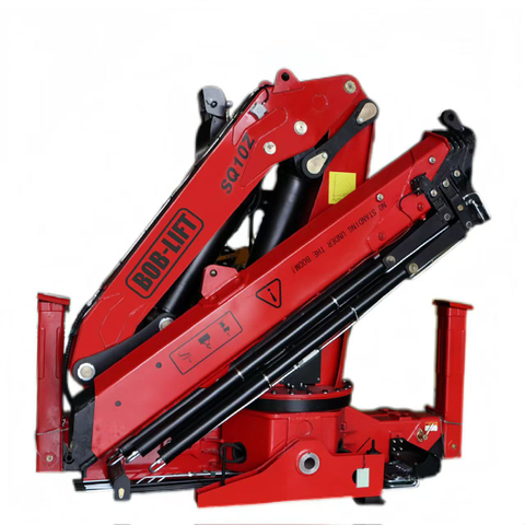 رافعة مثبتة على شاحنة بذراع مفصل 10 طن